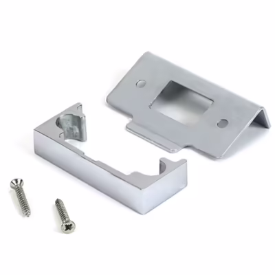 Polished Chrome 1/2" Rebate Kit for Tubular Mortice Latch - Image 3