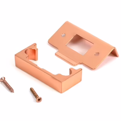 Polished Bronze 1/2" Rebate Kit for Tubular Mortice Latch - Image 3