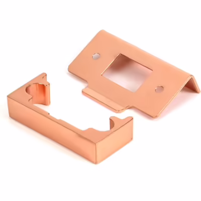 Polished Bronze 1/2" Rebate Kit for Tubular Mortice Latch