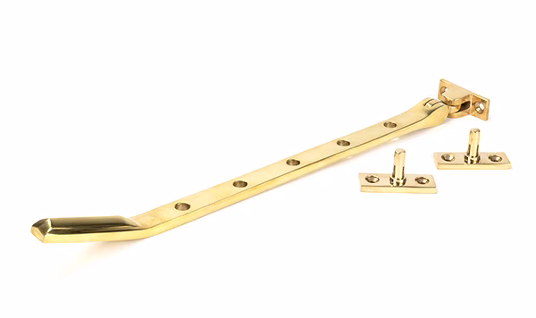 Polished Brass Art Deco 12" Stay