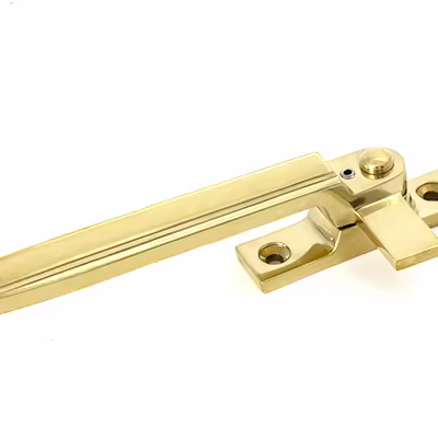 Polished Brass Locking Art Deco Fastener - LH - Image 3