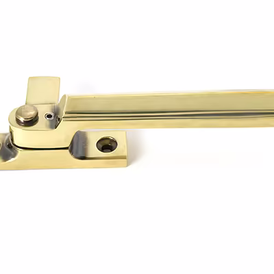 Aged Brass Locking Art Deco Fastener - LH - Image 4