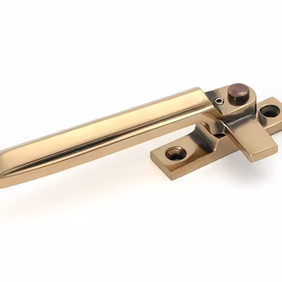 Polished Bronze Locking Art Deco Fastener - LH - Image 3
