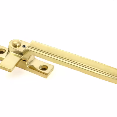 Polished Brass Locking Art Deco Fastener - RH - Image 3
