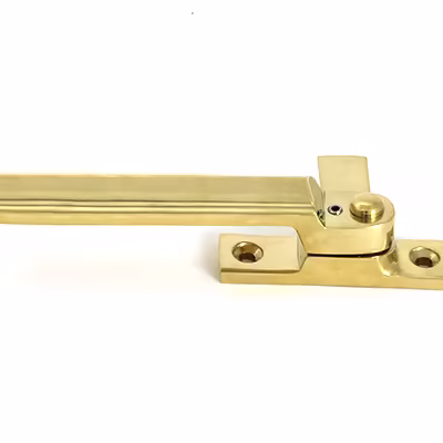 Polished Brass Locking Art Deco Fastener - RH - Image 4