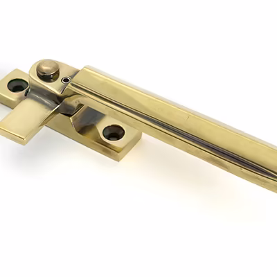 Aged Brass Locking Art Deco Fastener - RH - Image 3
