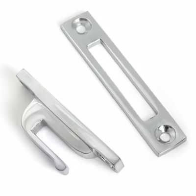 Polished Chrome Locking Art Deco Fastener - RH - Image 6