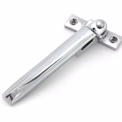 Polished Chrome Night-Vent Locking Art Deco Fastener - Image 5