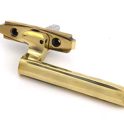Aged Brass Art Deco Espag - LH - Image 3
