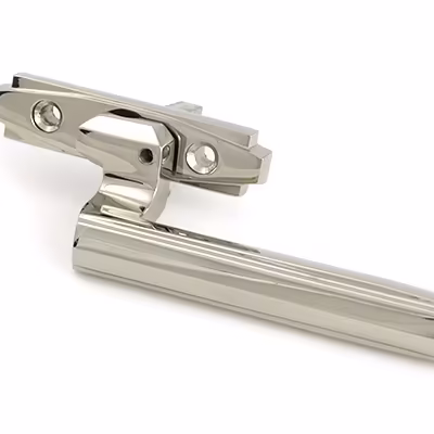 Polished Nickel Art Deco Espag - LH - Image 3