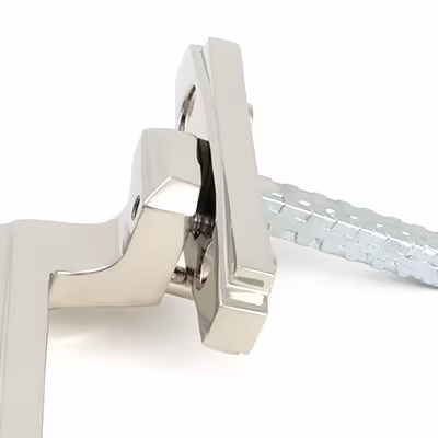 Polished Nickel Art Deco Espag - LH - Image 5