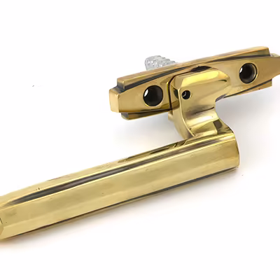 Aged Brass Art Deco Espag - RH - Image 3
