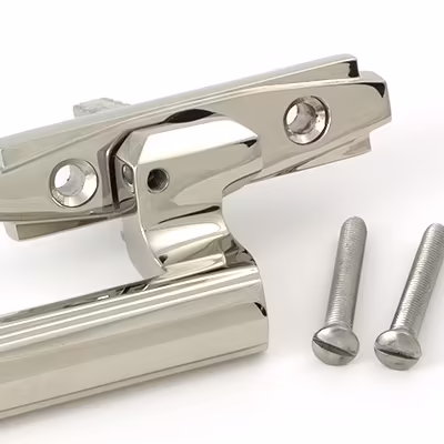 Polished Nickel Art Deco Espag - RH - Image 4