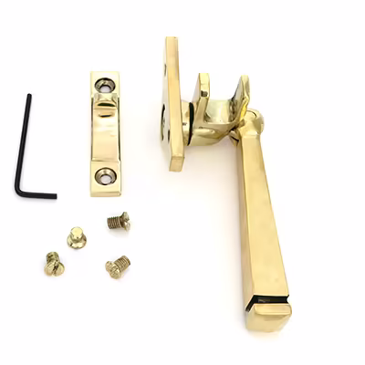 Polished Brass Night-Vent Locking Avon Fastener (Steel Window) - Image 4
