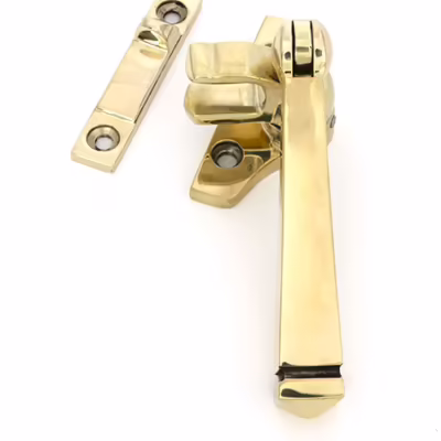 Polished Brass Night-Vent Locking Avon Fastener (Steel Window)