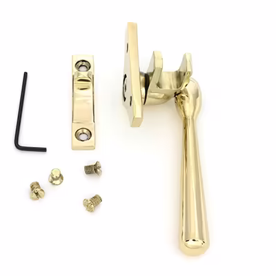 Polished Brass Night-Vent Locking Newbury Fastener (Steel Window) - Image 4