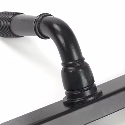 Matt Black Reeded Slimline Lever Espag. Lock Set - Image 7