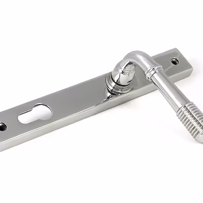 Polished Marine SS (316) Reeded Slimline Lever Espag. Lock Set - Image 4