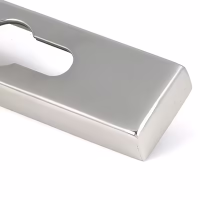 Polished Marine SS (316) Reeded Slimline Lever Espag. Lock Set - Image 7