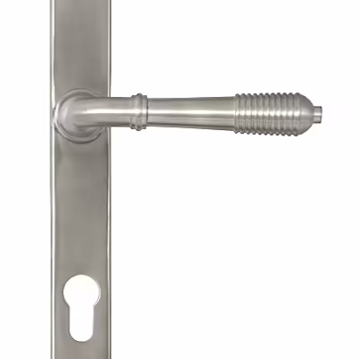 Satin Marine SS (316) Reeded Slimline Lever Espag. Lock Set