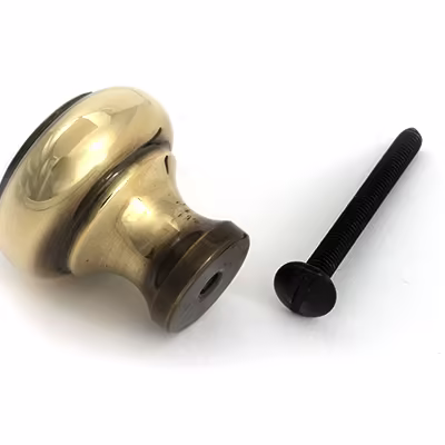 Aged Brass Regency Cabinet Knob - Small - Image 5