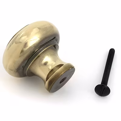 Aged Brass Regency Cabinet Knob - Large - Image 5