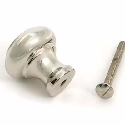 Polished Nickel Regency Cabinet Knob - Small - Image 5