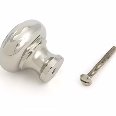 Polished Nickel Regency Cabinet Knob - Large - Image 5