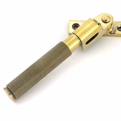 Aged Brass Night-Vent Locking Brompton Fastener - Image 5