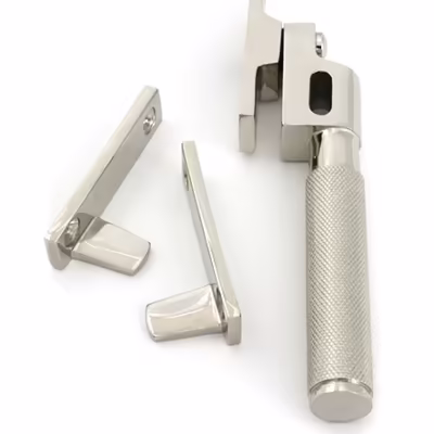 Polished Nickel Night-Vent Locking Brompton Fastener - Image 4