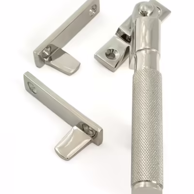 Polished Nickel Night-Vent Locking Brompton Fastener