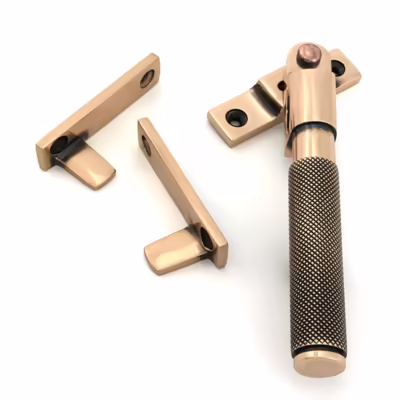 Polished Bronze Night-Vent Locking Brompton Fastener - Image 3