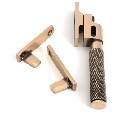 Polished Bronze Night-Vent Locking Brompton Fastener - Image 4