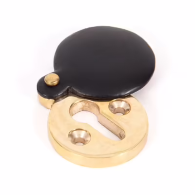 Ebony 30mm Round Escutcheon