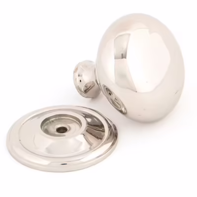 Polished Nickel Mushroom Cabinet Knob 38mm - Image 3