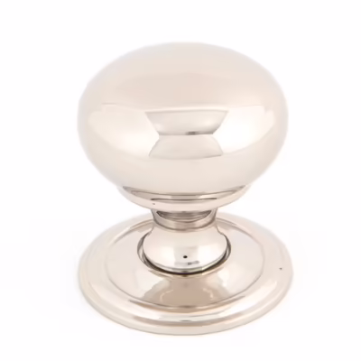 Polished Nickel Mushroom Cabinet Knob 32mm