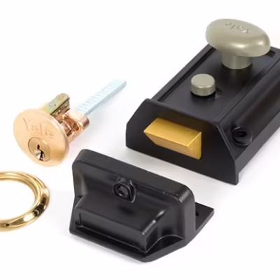 Black Traditional Case Night Latch