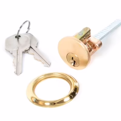 Polished Brass Rim Cylinder KA