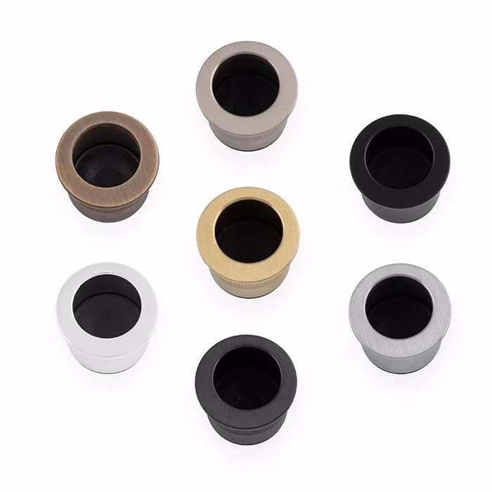Round Sliding Door Finger Edge Pull