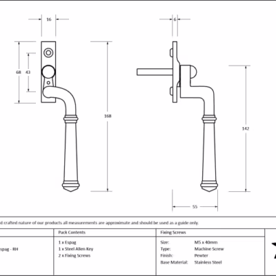 Pewter Regency Espag - RH - Image 2