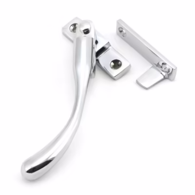 Polished Chrome Night-Vent Locking Peardrop Fastener - LH