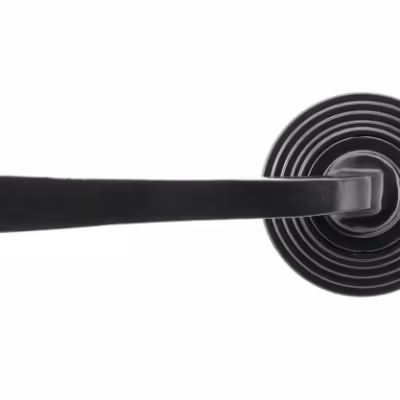 Black Avon Round Lever on Rose Set (Beehive) - Image 3