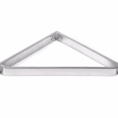 Satin Chrome Barton Shelf Bracket (200mm x 200mm) - Image 3