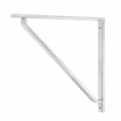 Satin Chrome Barton Shelf Bracket (200mm x 200mm)