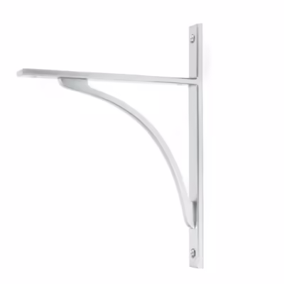 Satin Chrome Apperley Shelf Bracket (260mm x 200mm)