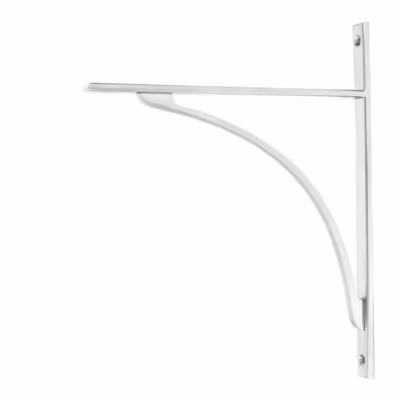 Satin Chrome Apperley Shelf Bracket (314mm x 250mm)