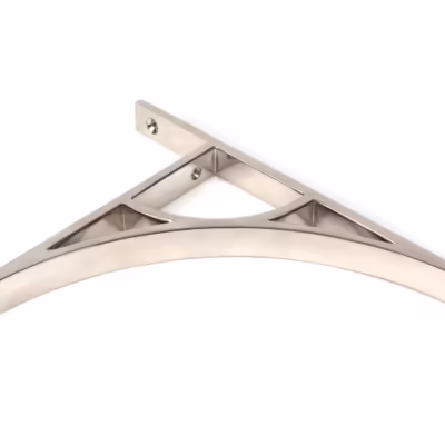 Polished Nickel Tyne Shelf Bracket (260mm x 200mm) - Image 3