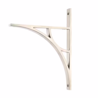 Polished Nickel Tyne Shelf Bracket (260mm x 200mm)