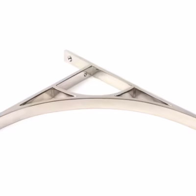 Polished Nickel Tyne Shelf Bracket (314mm x 250mm) - Image 3