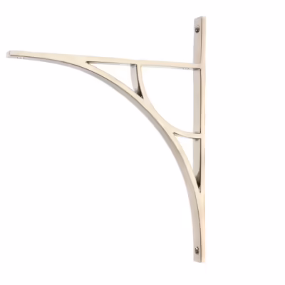 Polished Nickel Tyne Shelf Bracket (314mm x 250mm)